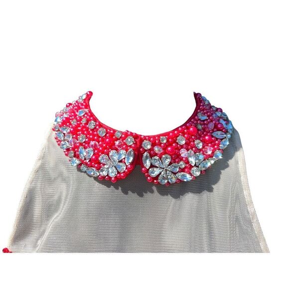 Sherri Hill 21227 red homecoming prom wedding rhinestone tutu sequence dress ￼ - Picture 7 of 14